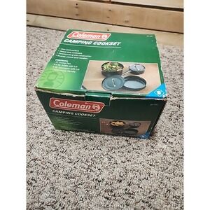 Coleman 4-Piece Family Camping Cook Set Coleman Black Outdoor Nonstick Steel